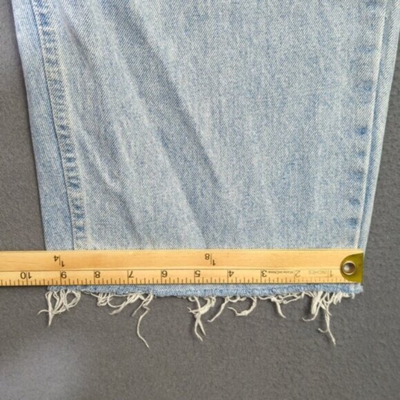 Levi's Jeans Men's 31x32 Fits 32x27 Blue Silvertab Baggy Jeans Cut Hems - Picture 9 of 13